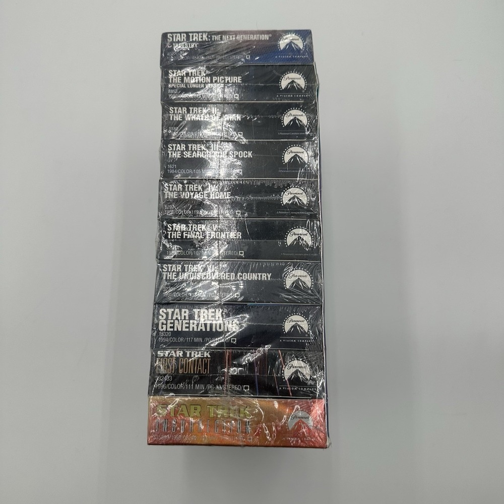 SEALED Star Trek Ultimate Movie Collection VHS 10-Tape Set TNG Paramount - Picture 7 of 7